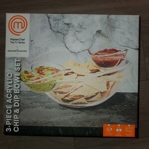 MasterChef 3-Piece Acrylic Chip & Dip Bowl Set